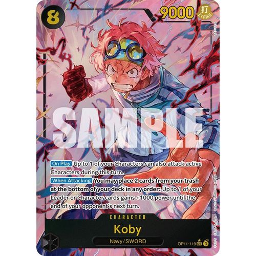 Koby (119) (Alternate Art) (OP11-119) [A Fist of Divine Speed]