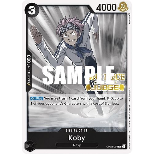 Koby (Judge) (OP02-098) [One Piece Promotion Cards]