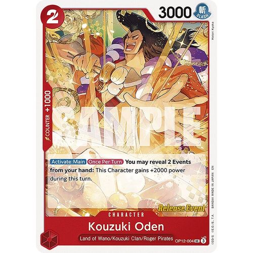 Kouzuki Oden (OP12-004) (Legacy of the Master Release Event Cards)