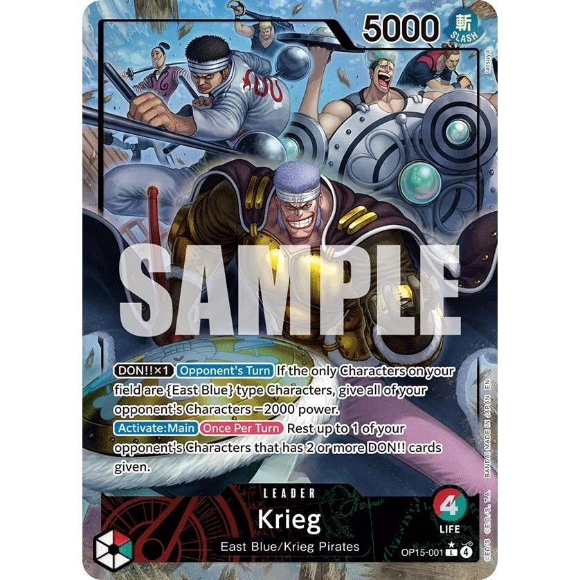 Krieg (OP15-001) (Alternate Art) (OP15-001) (Adventure on Kami's Island)