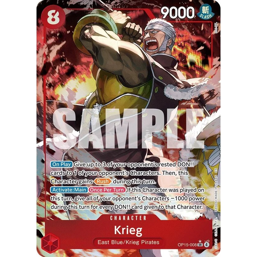 Krieg (OP15-008) (Alternate Art) (OP15-008) (Adventure on Kami's Island)