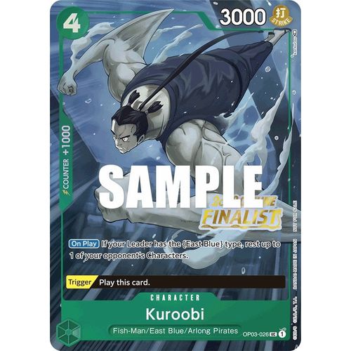 Kuroobi (Offline Regional 2023) [Finalist] (OP03-026) [One Piece Promotion Cards]