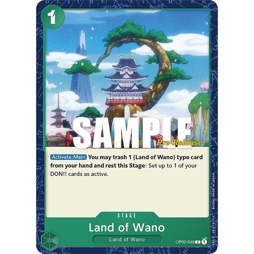 Land of Wano (OP02-048) [Paramount War Pre-Release Cards]
