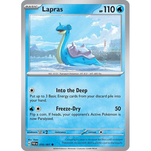 Lapras (016/091) [SV: Paldean Fates]