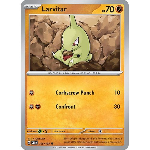 Larvitar (105/197) [SV03: Obsidian Flames]