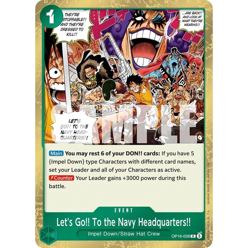 Let's Go!! To the Navy Headquarters.. (OP16-038) (The Time of Battle)