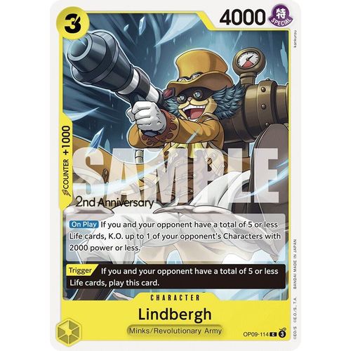 Lindbergh (OP09-114) [Emperors in the New World: 2nd Anniversary Tournament Cards]
