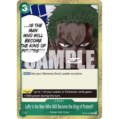 Luffy Is the Man Who Will Become the King of Pirates!!! (OP12-039) (Legacy of the Master)