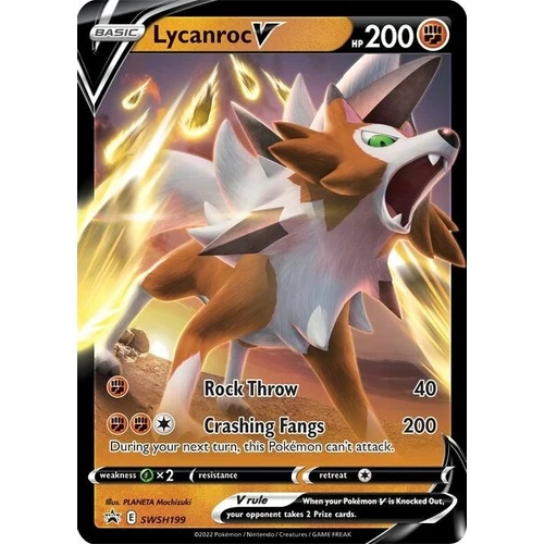 Lycanroc V - SWSH199 (SWSH199) (SWSH: Sword & Shield Promo Cards)
