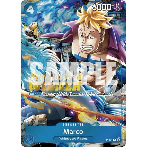 Marco (Two Legends Pre-Release Winner) (P-071) [One Piece Promotion Cards]