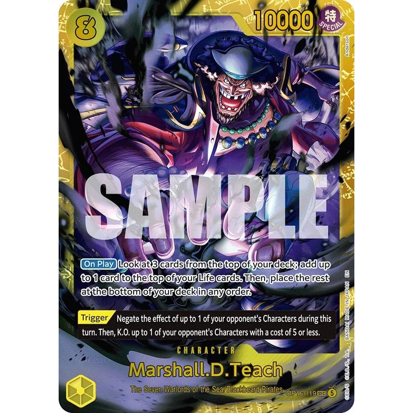Marshall.D.Teach (119) (OP16-119) (The Time of Battle)