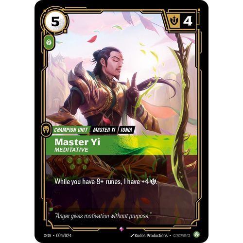 Master Yi - Meditative (004/024) (Origins: Proving Grounds)