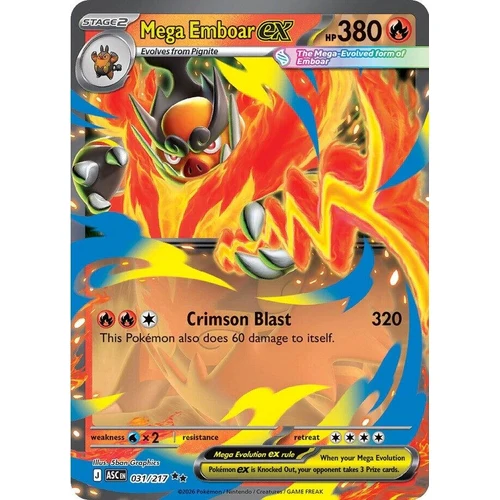 Mega Emboar ex (031/217) (ME: Ascended Heroes)