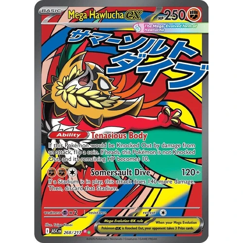 Mega Hawlucha ex (268/217) (ME: Ascended Heroes)