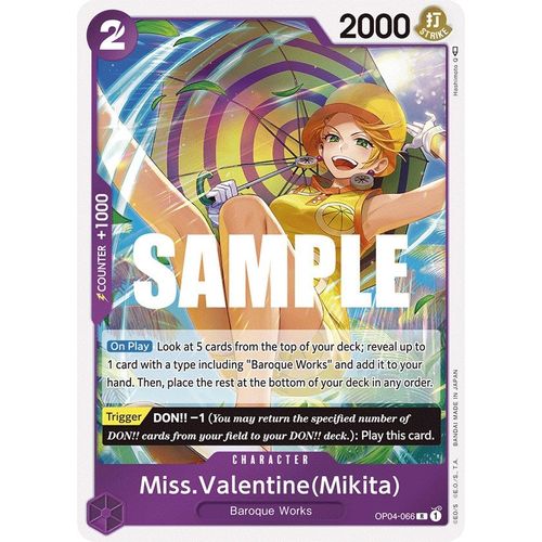 Miss.Valentine(Mikita) (OP04-066) [Kingdoms of Intrigue]