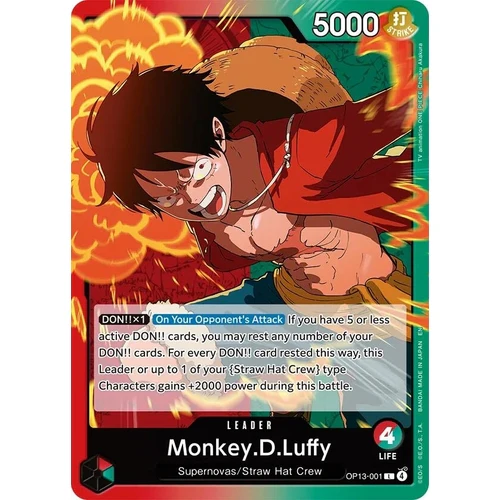 Monkey.D.Luffy (001) (OP13-001) (Carrying On His Will)