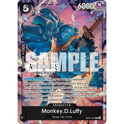 Monkey.D.Luffy (091) (Offline Regional 2024 Vol. 3) (OP07-091) [One Piece Promotion Cards]