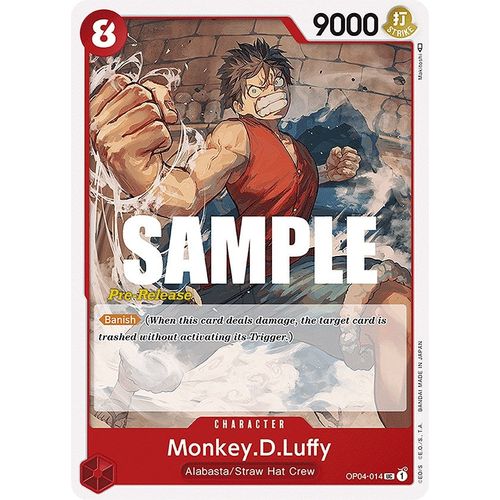 Monkey.D.Luffy (OP04-014) [Kingdoms of Intrigue Pre-Release Cards]