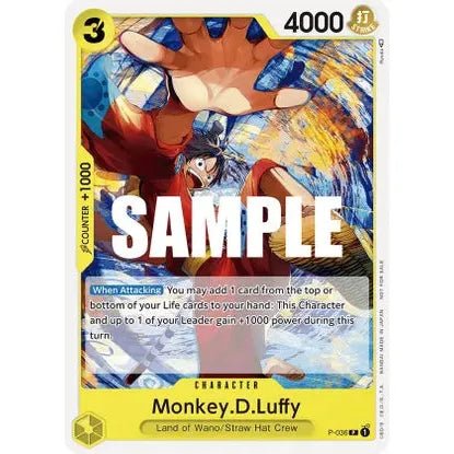 Monkey D Luffy P-036 - One Piece Card Game Pre-Release Tournament