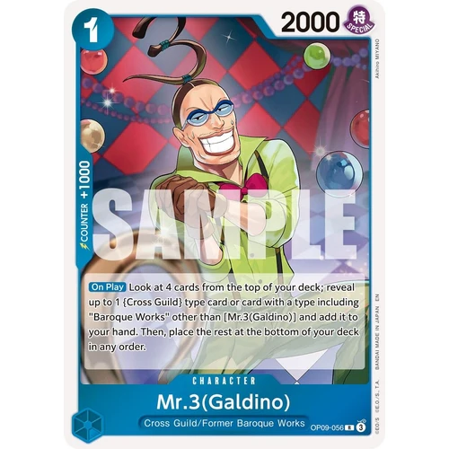 Mr.3(Galdino) - OP09-056 (Reprint) (OP09-056) (Premium Booster -The Best- Vol. 2)