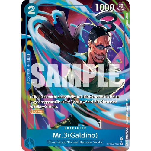 Mr.3(Galdino) - PRB02-009 (Alternate Art) (PRB02-009) (Premium Booster -The Best- Vol. 2)