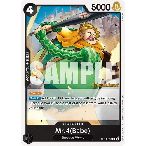 Mr.4(Babe) (OP14-093) (The Azure Sea's Seven Release Event Cards)