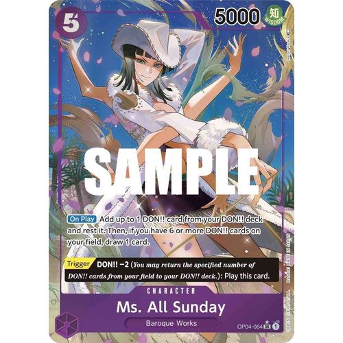 Ms. All Sunday (Alternate Art) (OP04-064) [Kingdoms of Intrigue]
