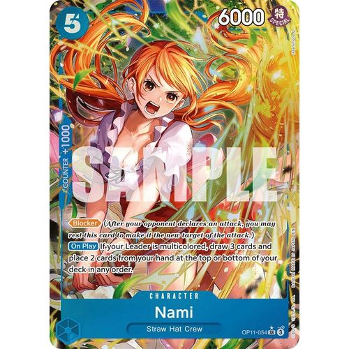 Nami (054) (Alternate Art) (OP11-054) [A Fist of Divine Speed]