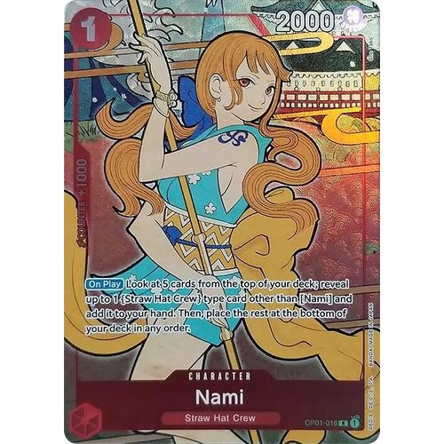 Nami (English Version 1st Anniversary Set) (OP01-016) [One Piece Promotion Cards]