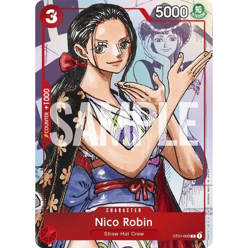 Nico Robin - ST01-008 (Alternate Art) (ST01-008) [One Piece Promotion Cards]