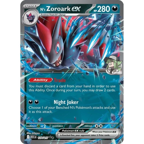 N's Zoroark ex (137/217) (ME: Ascended Heroes)