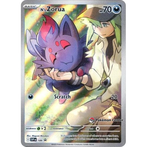 N's Zorua - 189 (Pokemon Center Exclusive) (189) (SV: Scarlet & Violet Promo Cards)