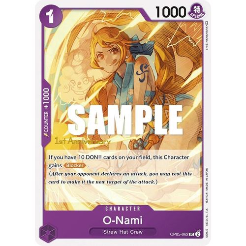 O-Nami (OP05-062) [Awakening of the New Era: 1st Anniversary Tournament Cards]