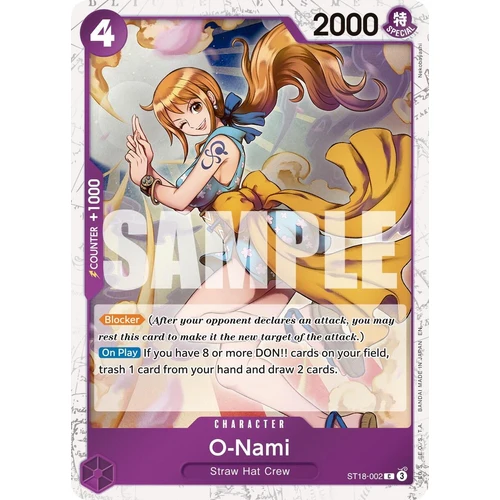 O-Nami (Pirate Foil) (ST18-002) (Premium Booster -The Best- Vol. 2)