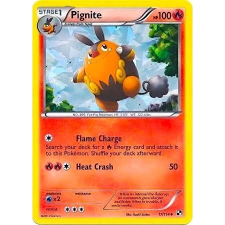 Pignite - 17/114 (Cracked Ice Holo) (017/114) (Miscellaneous Cards & Products)