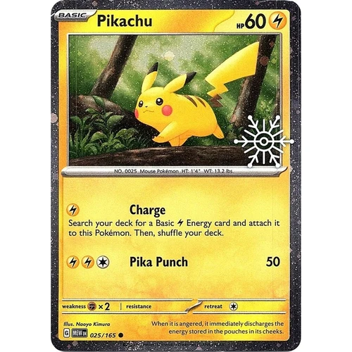 Pikachu - 025/165 (Holiday Calendar) (025/165) (Miscellaneous Cards & Products)