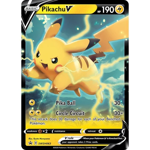 Pikachu V - SWSH063 (SWSH063) (SWSH: Sword & Shield Promo Cards)