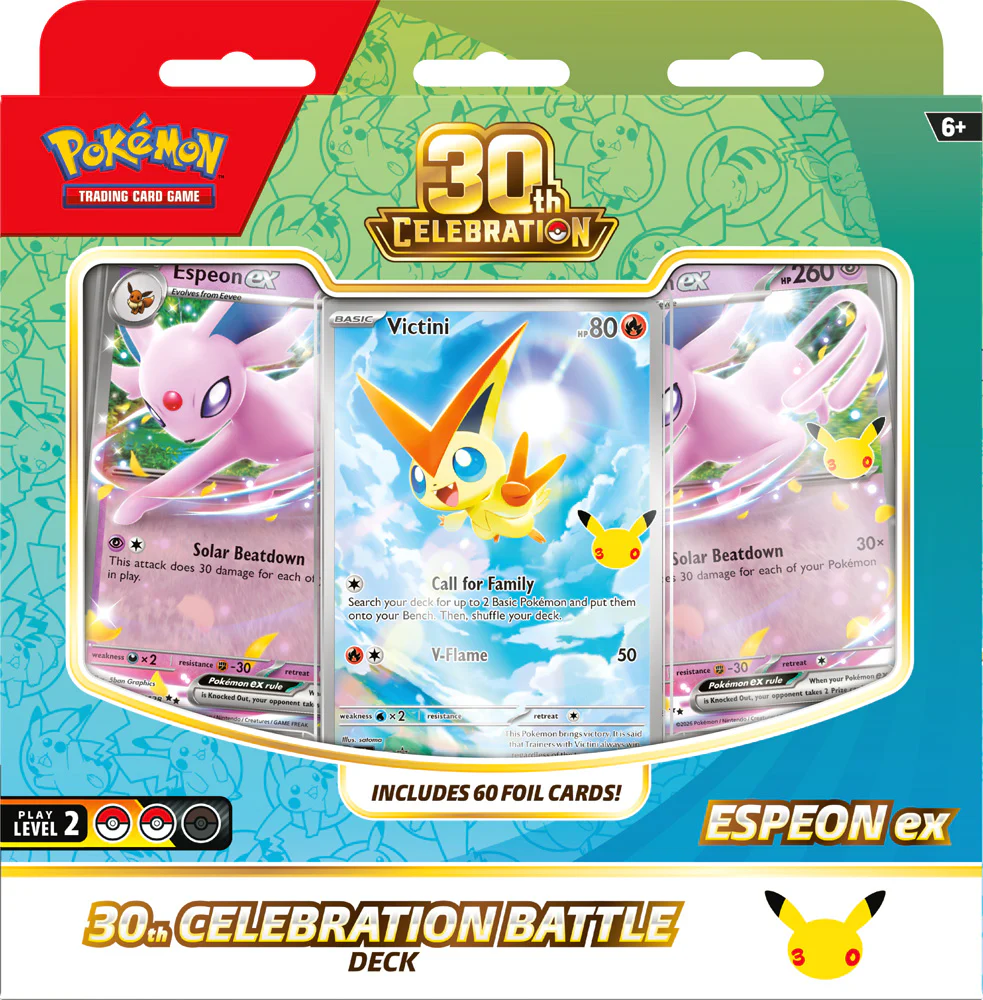 Pokémon TCG: 30th Celebration Battle Deck— Espeon ex / Umbreon ex (Assorted) - Image 3