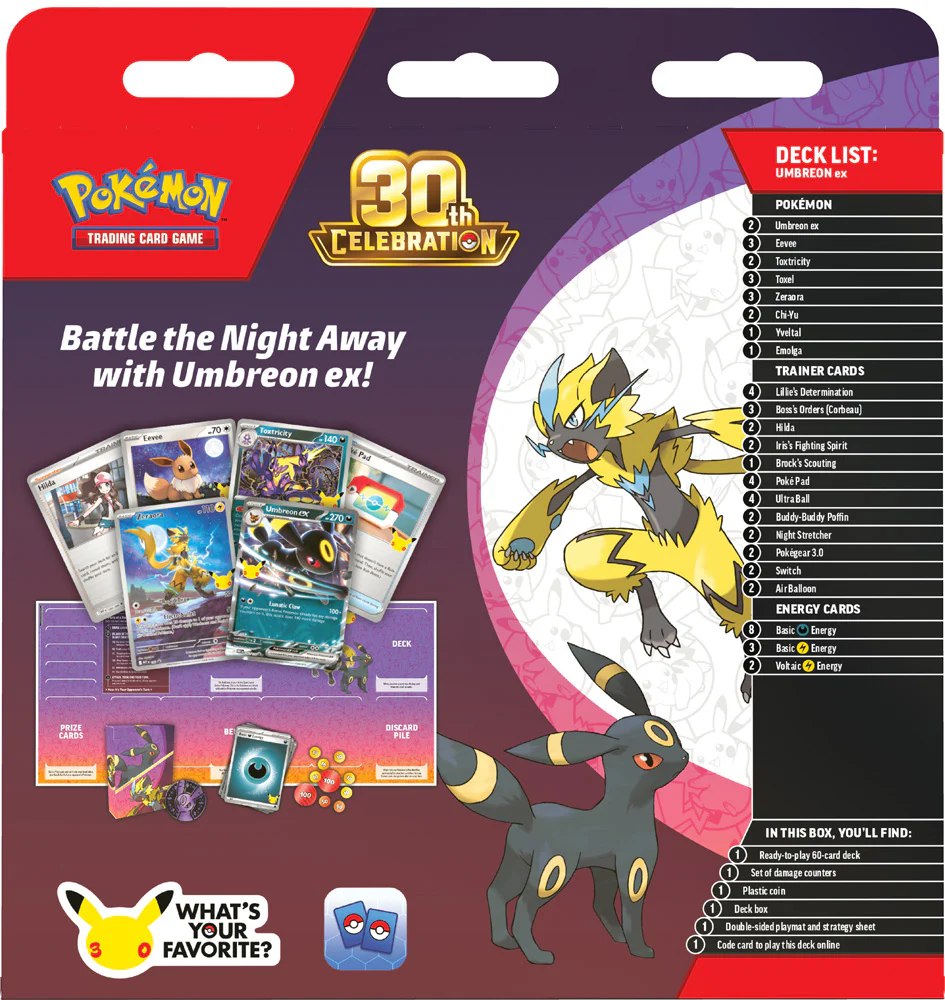 Pokémon TCG: 30th Celebration Battle Deck— Espeon ex / Umbreon ex (Assorted) - Image 6