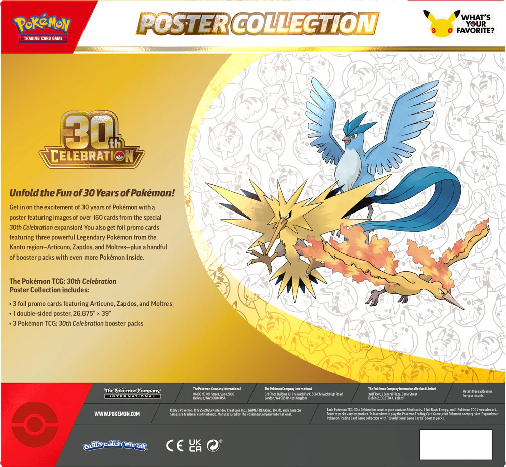 Pokémon TCG: 30th Celebration Poster Collection - Image 3