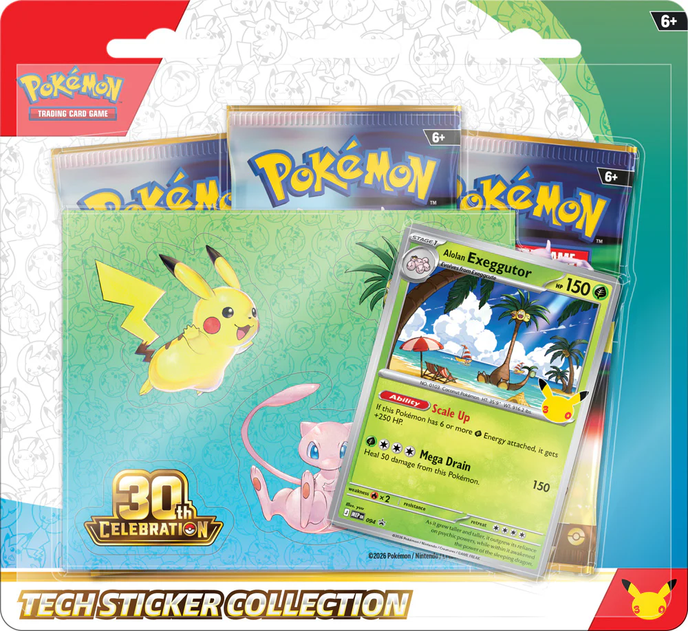 Pokémon TCG: 30th Celebration Tech Sticker Collection (Assorted) - Image 3
