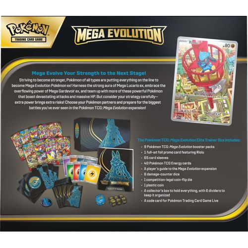 Pokémon TCG: Mega Evolution ME01 - Elite Trainer Box (ETB) - Lucario - Image 3