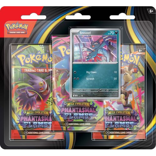 Pokemon TCG: Mega Evolution ME02 - Phantasmal Flames Three Booster Blister - Image 3