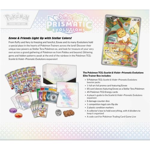 POKÉMON TCG Scarlet & Violet 8.5: Prismatic Evolutions Elite Trainer Box (ETB) - Image 5