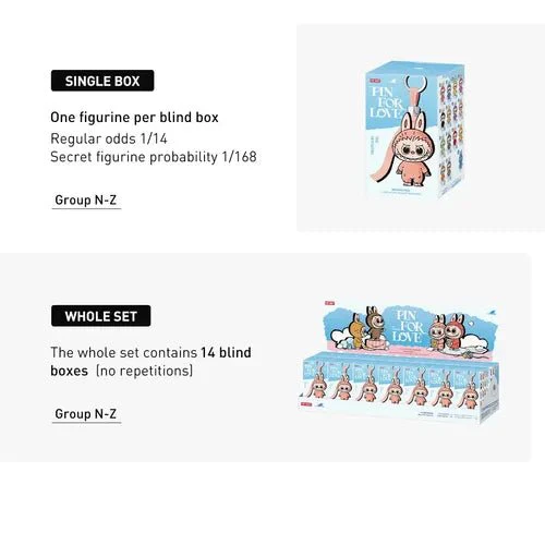 POP MART: THE MONSTERS - Pin For Love Series: Vinyl Plush Pendant Blind Box (N-Z) - Image 3
