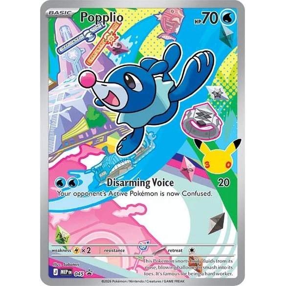 Popplio - 045 (045) (ME: Mega Evolution Promo)