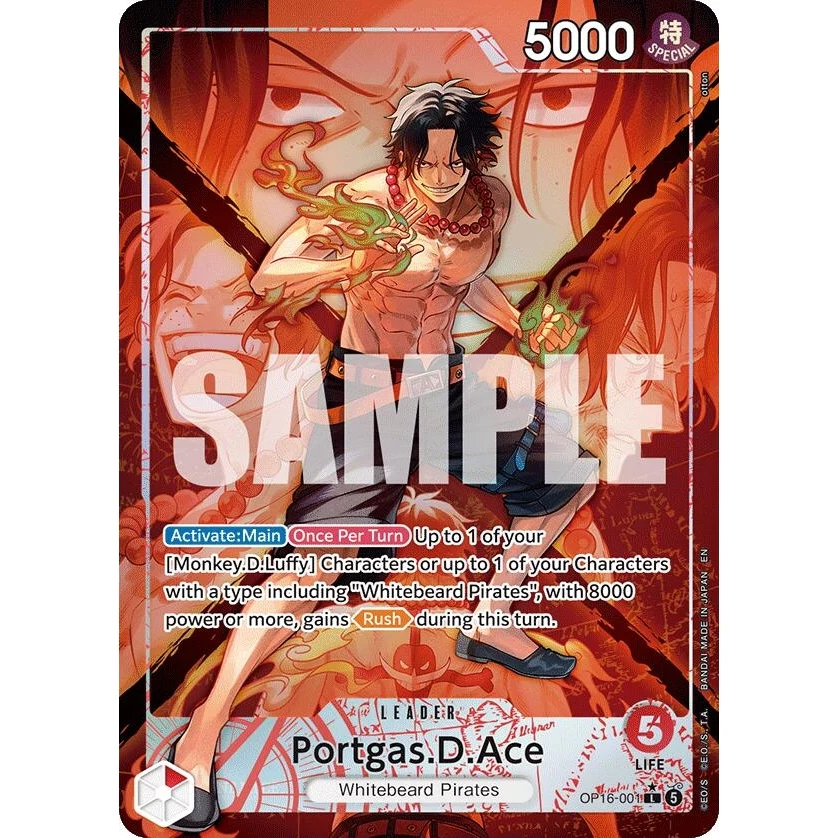 Portgas.D.Ace (001) (Alternate Art) (OP16-001) (The Time of Battle)