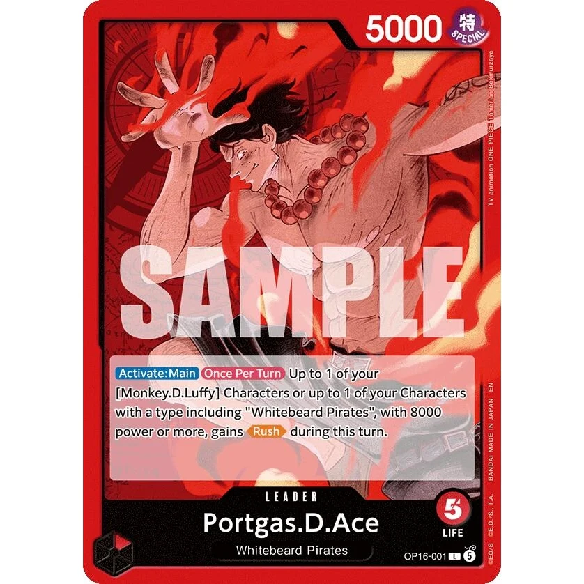 Portgas.D.Ace (001) (OP16-001) (The Time of Battle)
