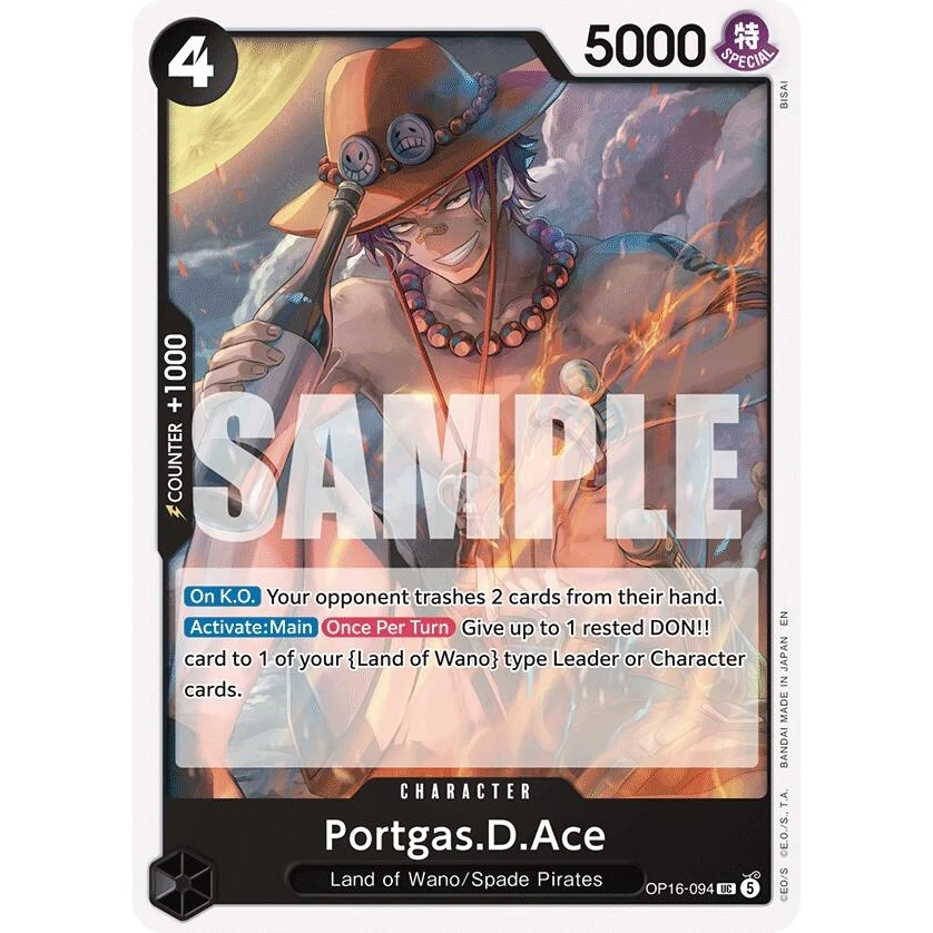Portgas.D.Ace (094) (OP16-094) (The Time of Battle)