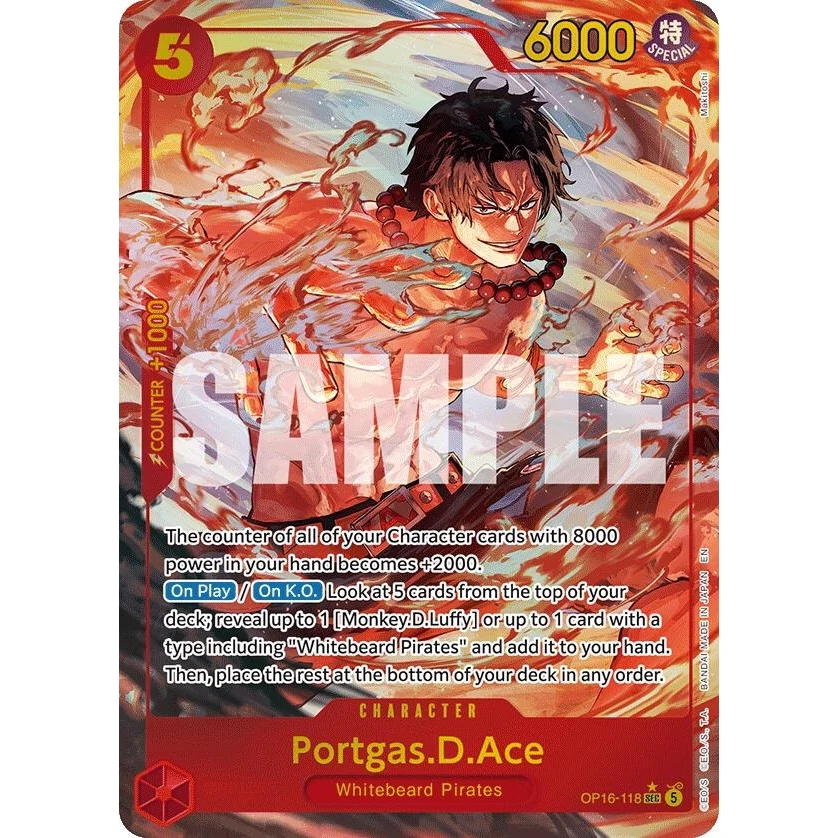 Portgas.D.Ace (118) (Alternate Art) (OP16-118) (The Time of Battle)